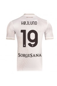 SSC Napoli Rasmus Hojlund #19 Fotballdrakt Borte Klær 2025-26 Korte ermer